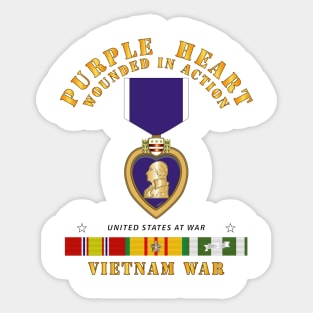 Purple Heart - WIA w VN SVC Sticker